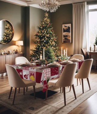Decorelli® lança novas estampas de toalhas de mesa para o Natal