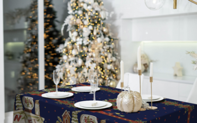 Novas estampas de toalhas levam clima de Natal à mesa
